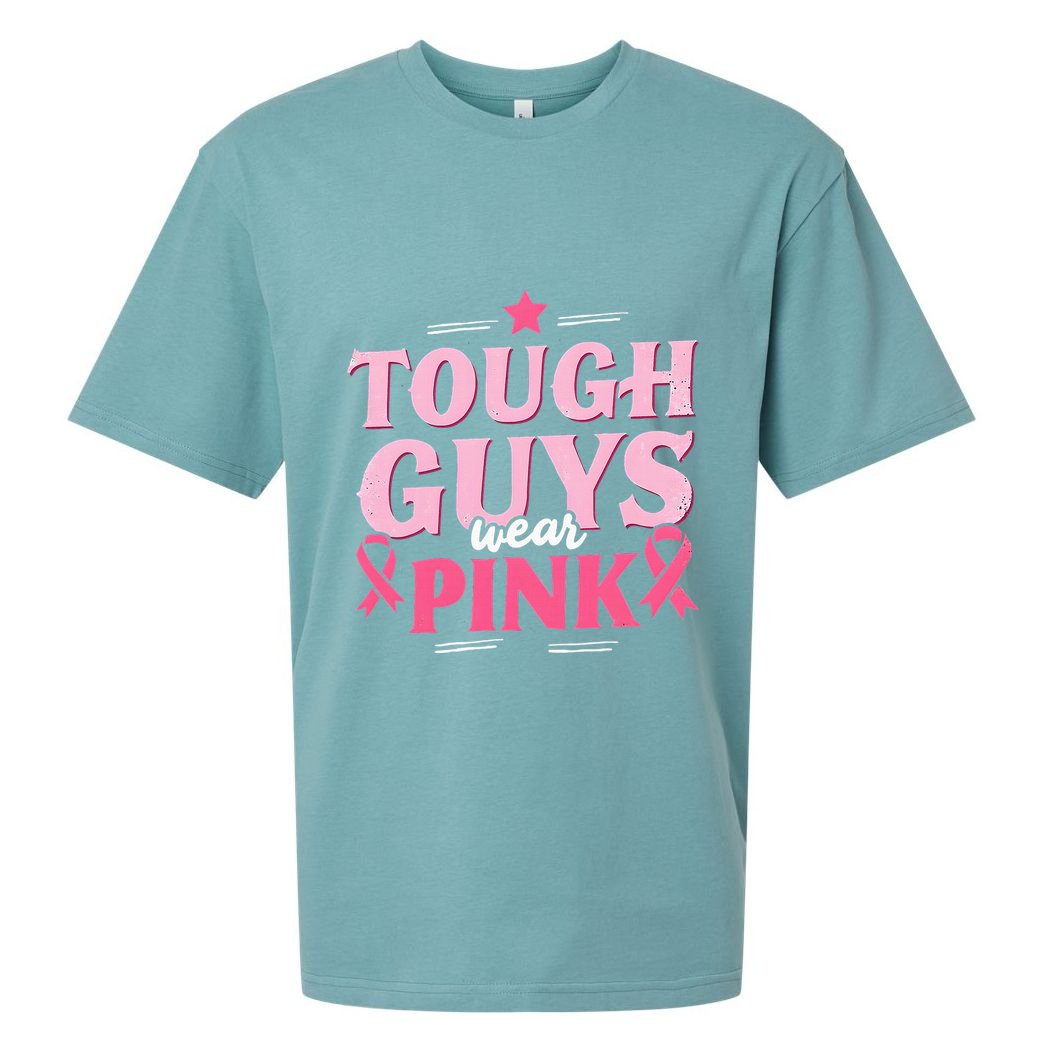 Tough Guys Wear P.I.N.K Breast Cancer Awareness Sueded Cloud Jersey T-Shirt