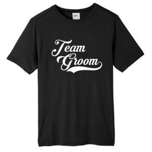 Team Groom Wedding Tall Fusion ChromaSoft Performance T-Shirt