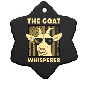 The Goat Whisperer Design For Women Men Farmer Goat Lover Ceramic Star Ornament