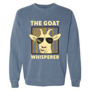 The Goat Whisperer Design For Women Men Farmer Goat Lover Garment-Dyed Sweatshirt