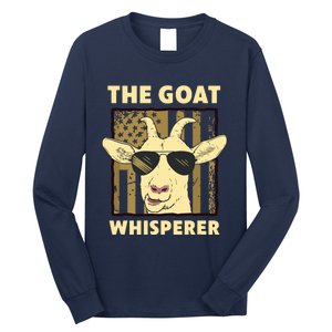 The Goat Whisperer Design For Women Men Farmer Goat Lover Long Sleeve Shirt