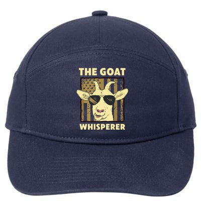 The Goat Whisperer Design For Women Men Farmer Goat Lover 7-Panel Snapback Hat