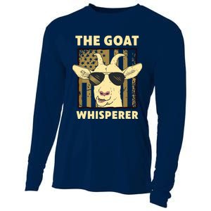 The Goat Whisperer Design For Women Men Farmer Goat Lover Cooling Performance Long Sleeve Crew