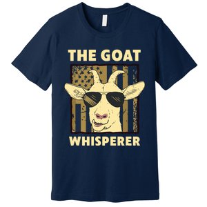 The Goat Whisperer Design For Women Men Farmer Goat Lover Premium T-Shirt