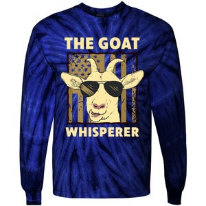 The Goat Whisperer Design For Women Men Farmer Goat Lover Tie-Dye Long Sleeve Shirt