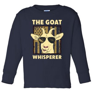 The Goat Whisperer Design For Women Men Farmer Goat Lover Toddler Long Sleeve Shirt