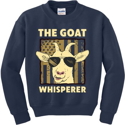 The Goat Whisperer Design For Women Men Farmer Goat Lover Kids Sweatshirt