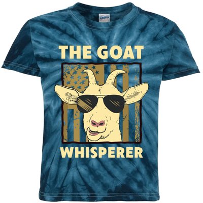 The Goat Whisperer Design For Women Men Farmer Goat Lover Kids Tie-Dye T-Shirt