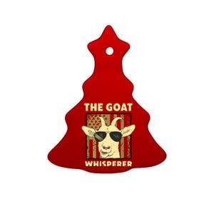 The Goat Whisperer Design For Women Men Farmer Goat Lover Ceramic Tree Ornament