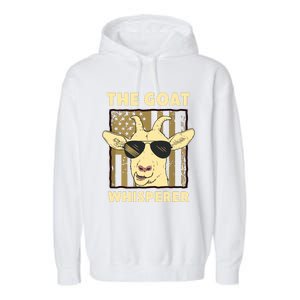 The Goat Whisperer Design For Women Men Farmer Goat Lover Garment-Dyed Fleece Hoodie