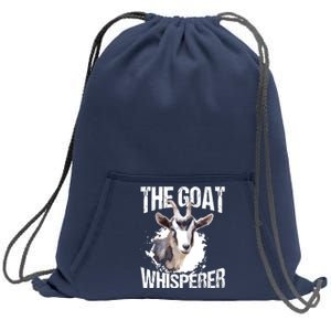 The Goat Whisperer Funny Goat Lover Farmer Gift Sweatshirt Cinch Pack Bag