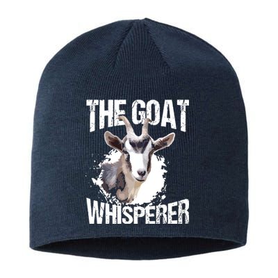 The Goat Whisperer Funny Goat Lover Farmer Gift Sustainable Beanie