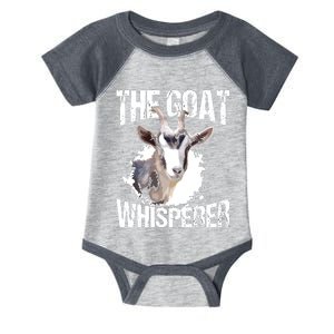 The Goat Whisperer Funny Goat Lover Farmer Gift Infant Baby Jersey Bodysuit