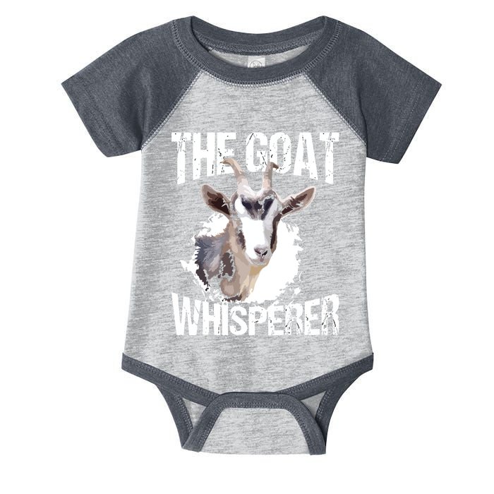 The Goat Whisperer Funny Goat Lover Farmer Gift Infant Baby Jersey Bodysuit