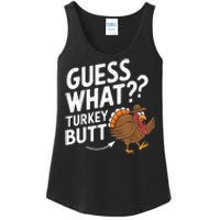 Thanksgiving Guess What Turkey Butt Ladies Essential Tank