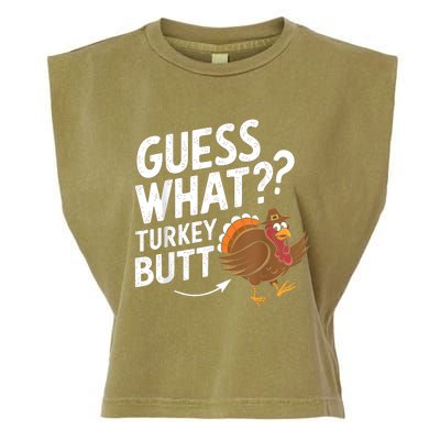 Thanksgiving Guess What Turkey Butt Garment-Dyed Women's Muscle Tee