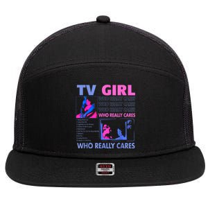 Tv Girl Who Really Care 7 Panel Mesh Trucker Snapback Hat