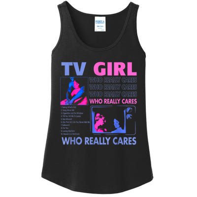 Tv Girl Who Really Care Ladies Essential Tank