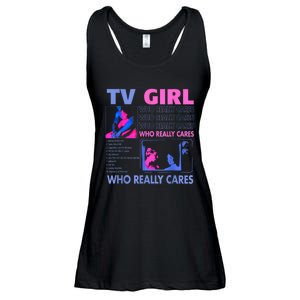 Tv Girl Who Really Care Ladies Essential Flowy Tank