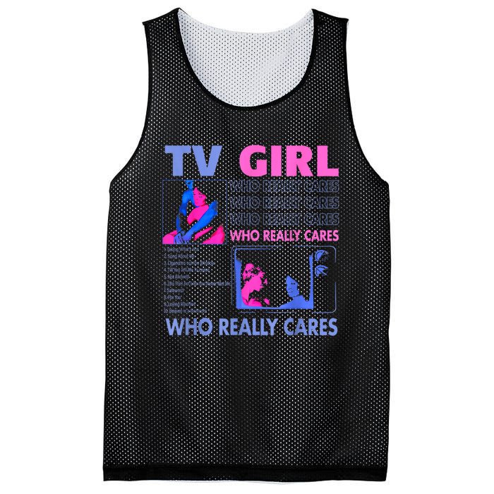 Tv Girl Who Really Care Mesh Reversible Basketball Jersey Tank