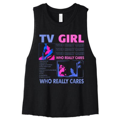 Tv Girl Who Really Care Women's Racerback Cropped Tank