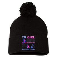 Tv Girl Who Really Care Pom Pom 12in Knit Beanie