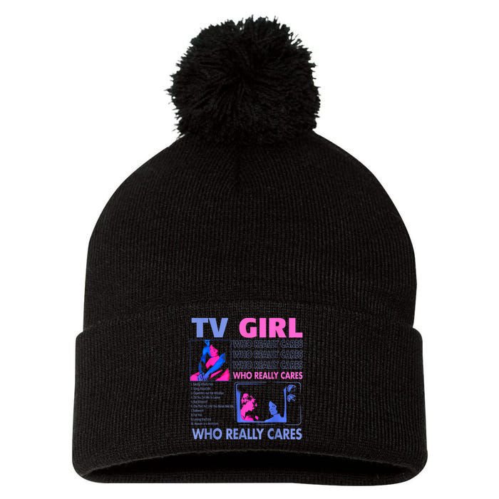 Tv Girl Who Really Care Pom Pom 12in Knit Beanie