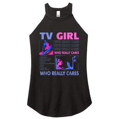 Tv Girl Who Really Care Women's Perfect Tri Rocker Tank