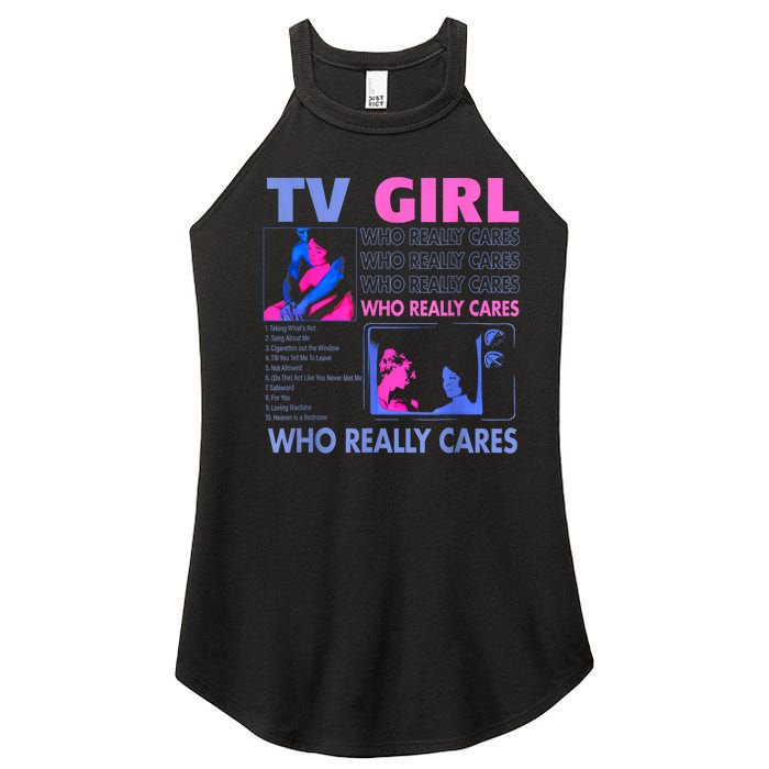 Tv Girl Who Really Care Women's Perfect Tri Rocker Tank