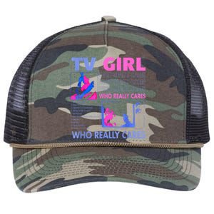 Tv Girl Who Really Care Retro Rope Trucker Hat Cap