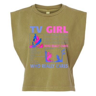 Tv Girl Who Really Care Garment-Dyed Women's Muscle Tee