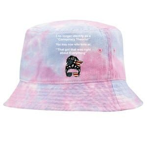 The Girl Who Was Right About Everything Conspiracy Theorist USA Tie-Dyed Bucket Hat