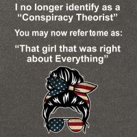 The Girl Who Was Right About Everything Conspiracy Theorist USA Cotton Canvas Backpack