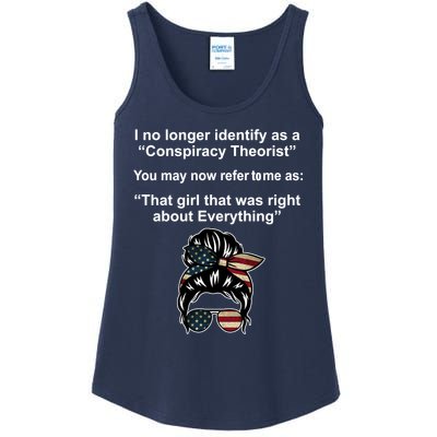 The Girl Who Was Right About Everything Conspiracy Theorist USA Ladies Essential Tank