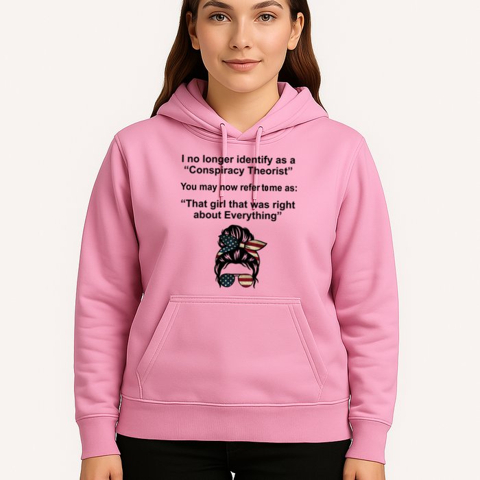 The Girl Who Was Right About Everything Conspiracy Theorist USA Hoodie