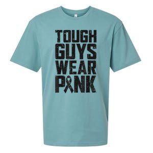 Tough Guys Wear Pink Breast Cancer Awareness Gifts Sueded Cloud Jersey T-Shirt