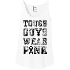 Tough Guys Wear Pink Breast Cancer Awareness Gifts Ladies Essential Tank