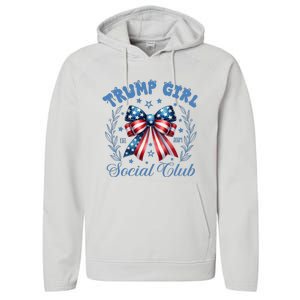 Trumo Girl We Won Trump Win Election President Performance Fleece Hoodie