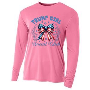 Trumo Girl We Won Trump Win Election President Cooling Performance Long Sleeve Crew