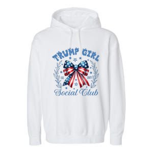 Trumo Girl We Won Trump Win Election President Garment-Dyed Fleece Hoodie