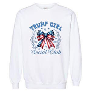 Trumo Girl We Won Trump Win Election President Garment-Dyed Sweatshirt