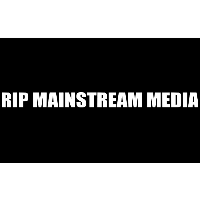 Tommy G Wearing Rip Mainstream Media Bumper Sticker