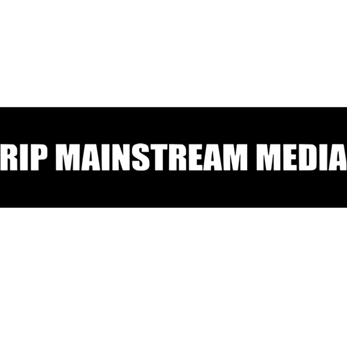 Tommy G Wearing Rip Mainstream Media Bumper Sticker