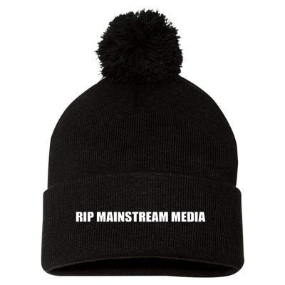 Tommy G Wearing Rip Mainstream Media Pom Pom 12in Knit Beanie