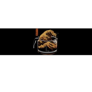 The Great Wave Of Coffee Funny Coffee Bumper Sticker