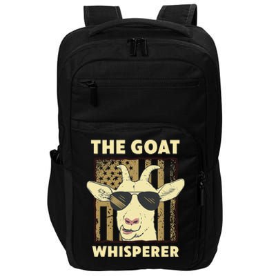 The Goat Whisperer Design For  Farmer Goat Lover Impact Tech Backpack