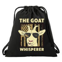 The Goat Whisperer Design For  Farmer Goat Lover Drawstring Bag