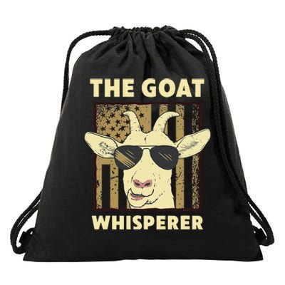 The Goat Whisperer Design For  Farmer Goat Lover Drawstring Bag