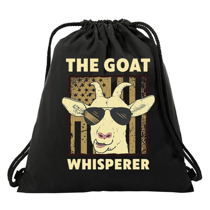 The Goat Whisperer Design For  Farmer Goat Lover Drawstring Bag