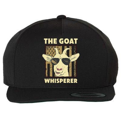 The Goat Whisperer Design For  Farmer Goat Lover Wool Snapback Cap